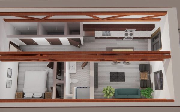 Loft - 1 Bedroom - 1 Bath - Aerial 1